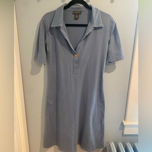 Banana Republic Slate Blue Polo Midi Dress